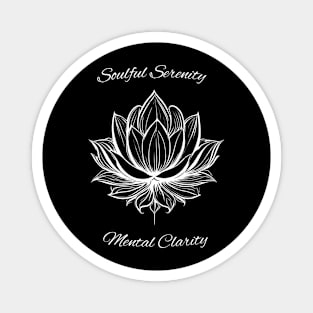 Lotus Flower - Soulful Serenity Mental Clarity Magnet